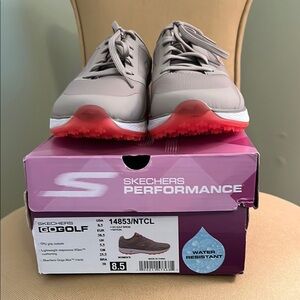 Skechers go golf ladies size 8.5 lightweight never worn natural taupe